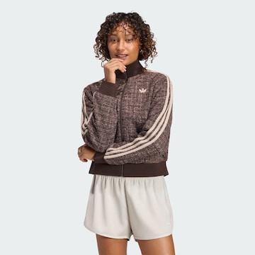 ADIDAS ORIGINALS Přechodná bunda 'Boucle Vintage' – hnědá: přední strana