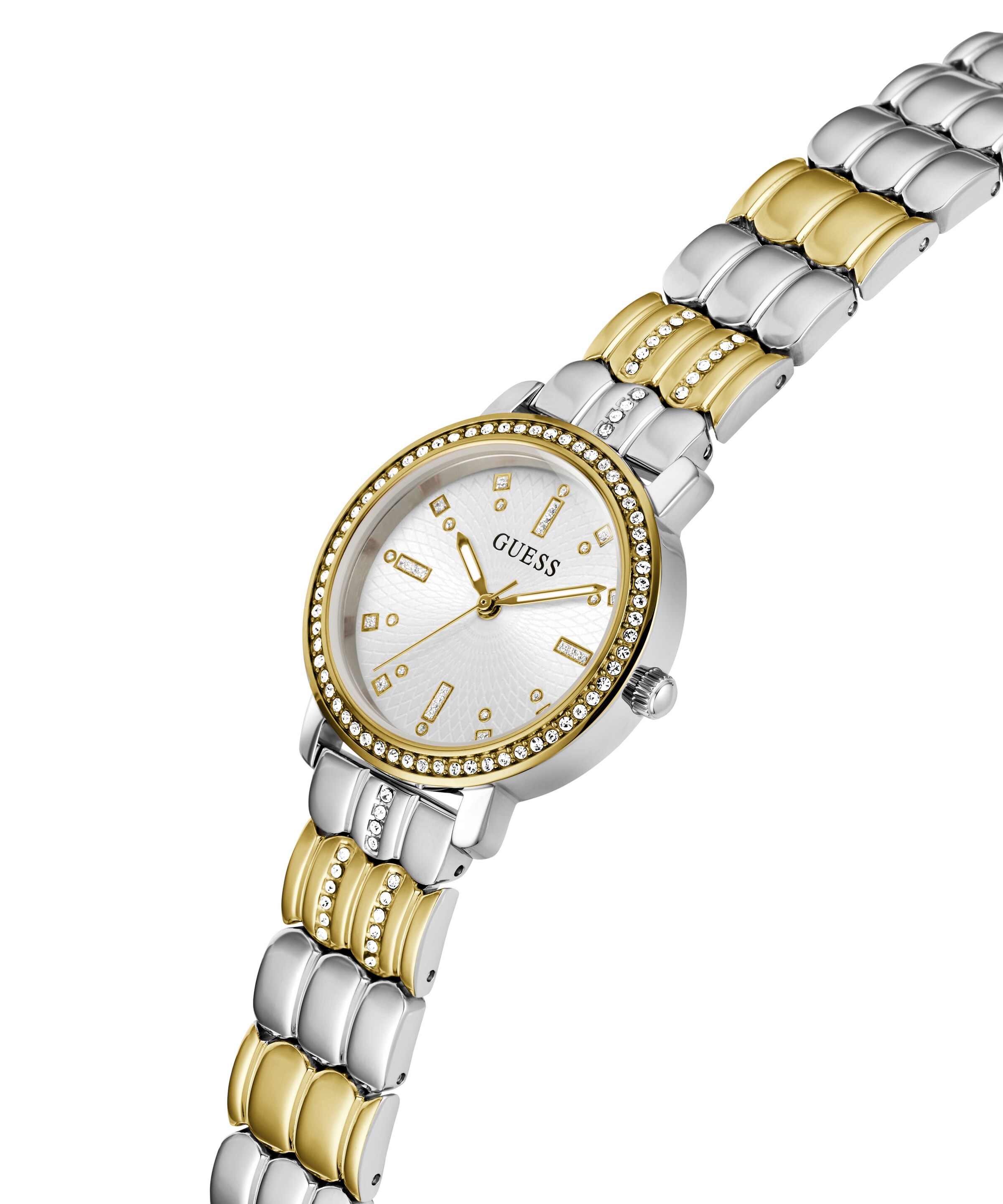 GUESS Analoog horloge 'GD Hayley' in Goud