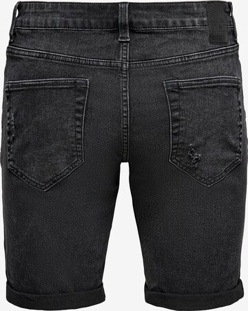 Regular Jean Only & Sons en noir