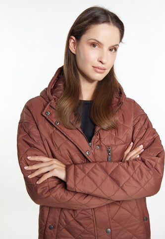 Usha Between-Seasons Coat in Brown