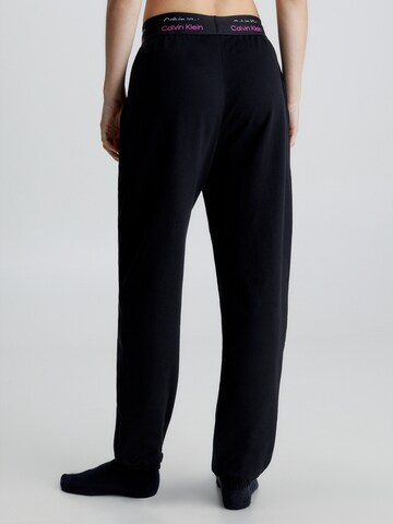 Calvin Klein Underwear Tapered Pleat-Front Pants in Black