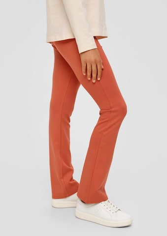 s.Oliver Flared Leggings in Orange: front