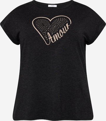 ABOUT YOU Curvy T-Shirt 'Sharon' in Schwarz: predná strana