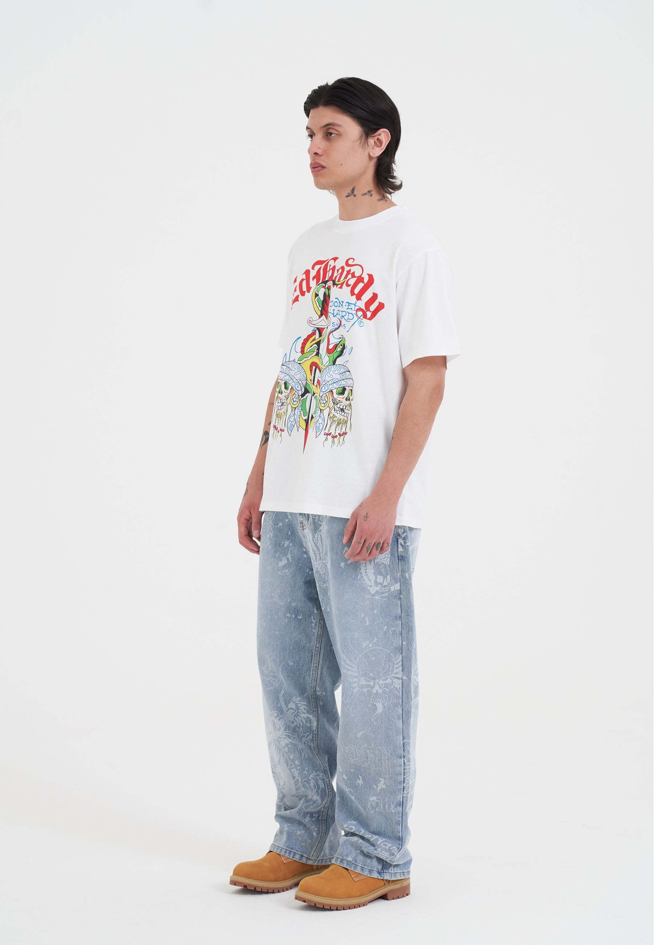 Ed Hardy T-Shirt in Weiß | ABOUT YOU
