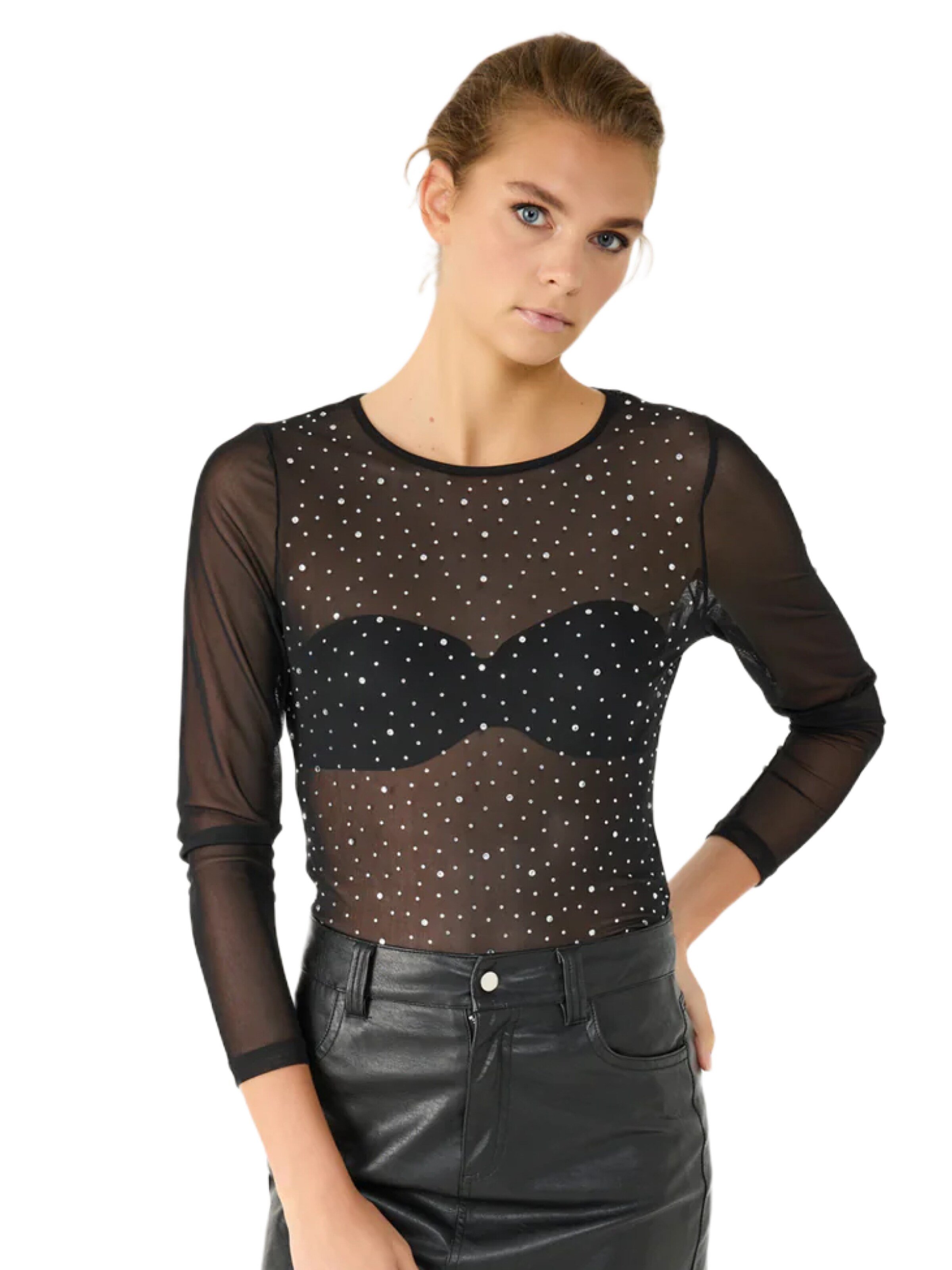 No Matter What Shirt in Black: front