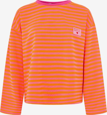 Zwillingsherz Sweatshirt in Roze: voorkant