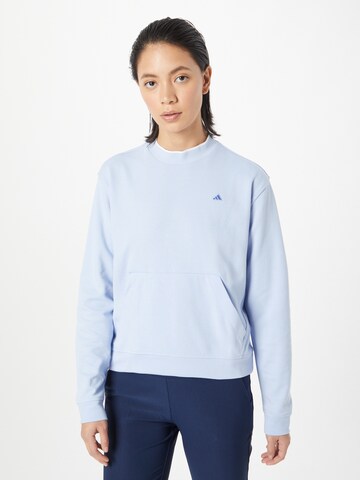 Sweat de sport 'GO-TO' ADIDAS GOLF en bleu : devant