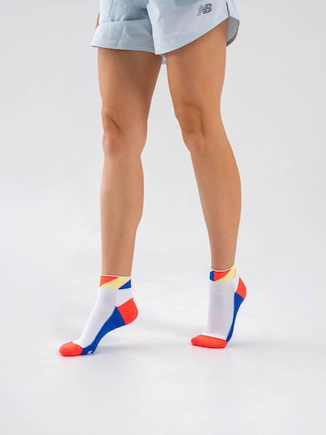 INCYLENCE Athletic Socks 'POLYGONS SHORT' in Blue: front