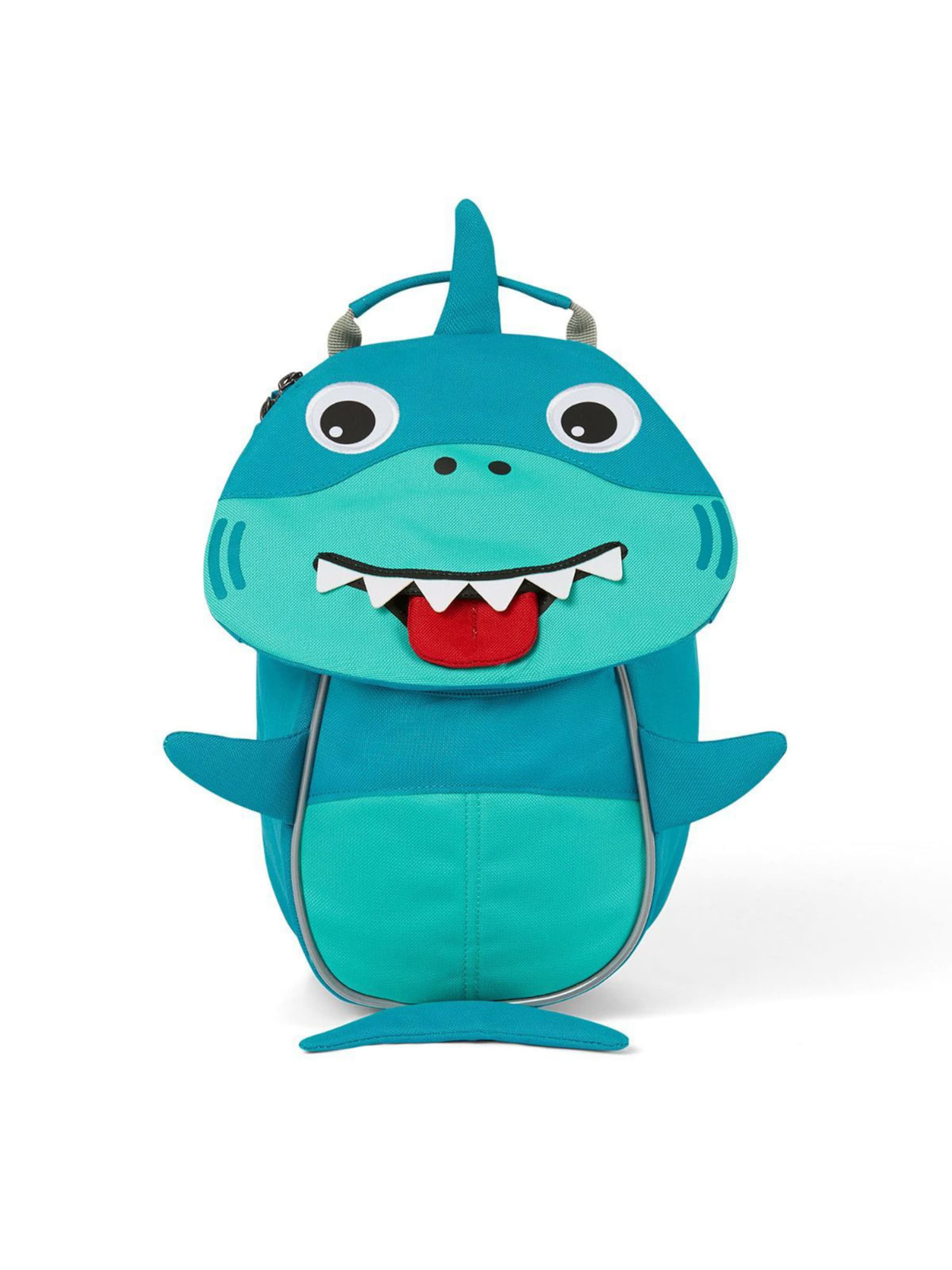 Affenzahn Rucksack 'Kleiner Freund Hai'‌‌‌‌‌ in Blau: Vorderseite