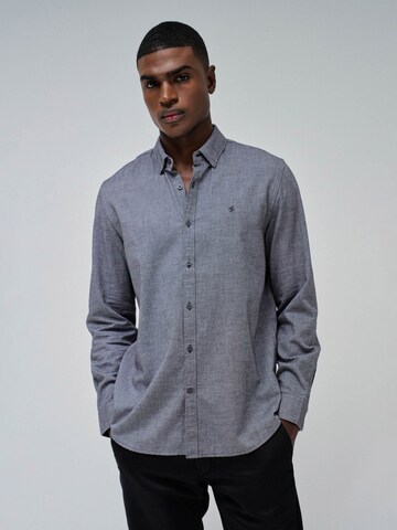 Salsa Jeans Regular fit Button Up Shirt in Grey: front