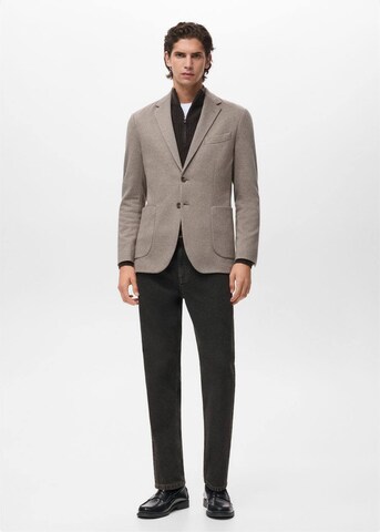 MANGO MAN Slim Fit Sakko 'Aneto' in Beige