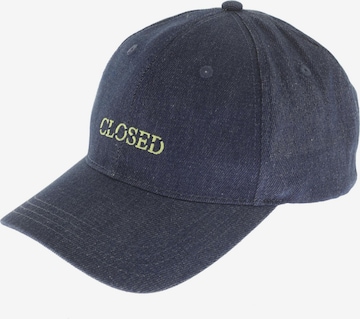 Closed Hat & Cap in One size in Blue: front