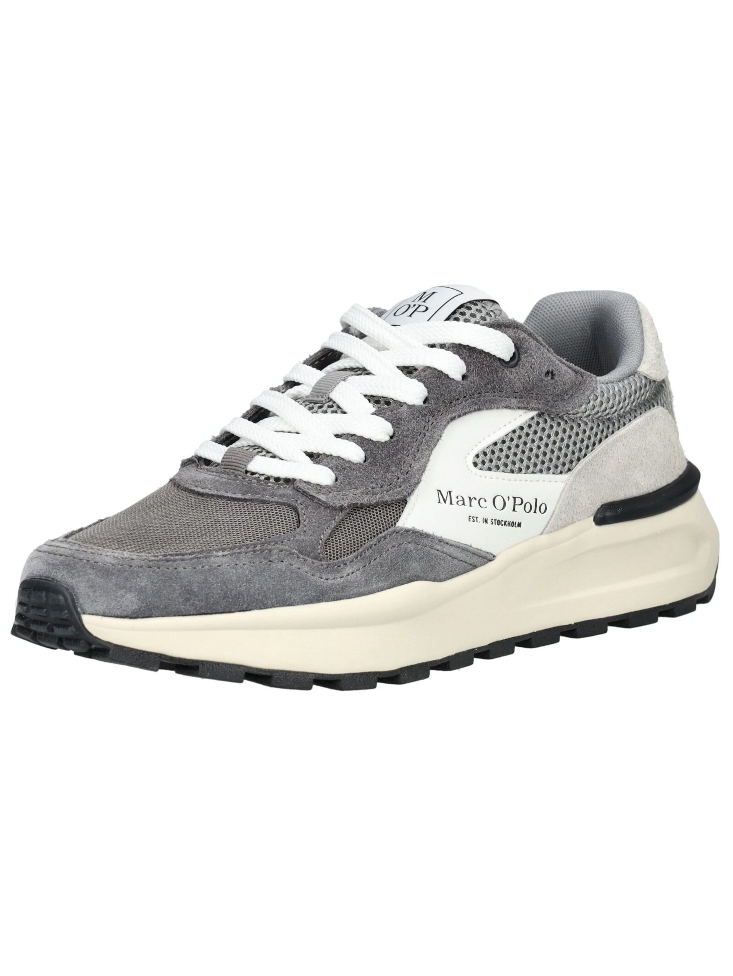 Marc O'Polo Ниски маратонки в сиво: отпред
