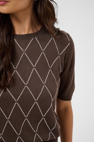 Pull-over 'KAnora Harlequin' Kaffe en marron