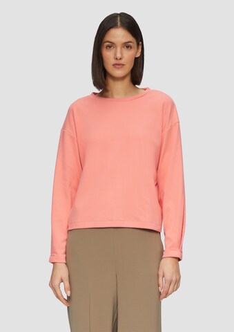 Sweat-shirt s.Oliver en rose : devant