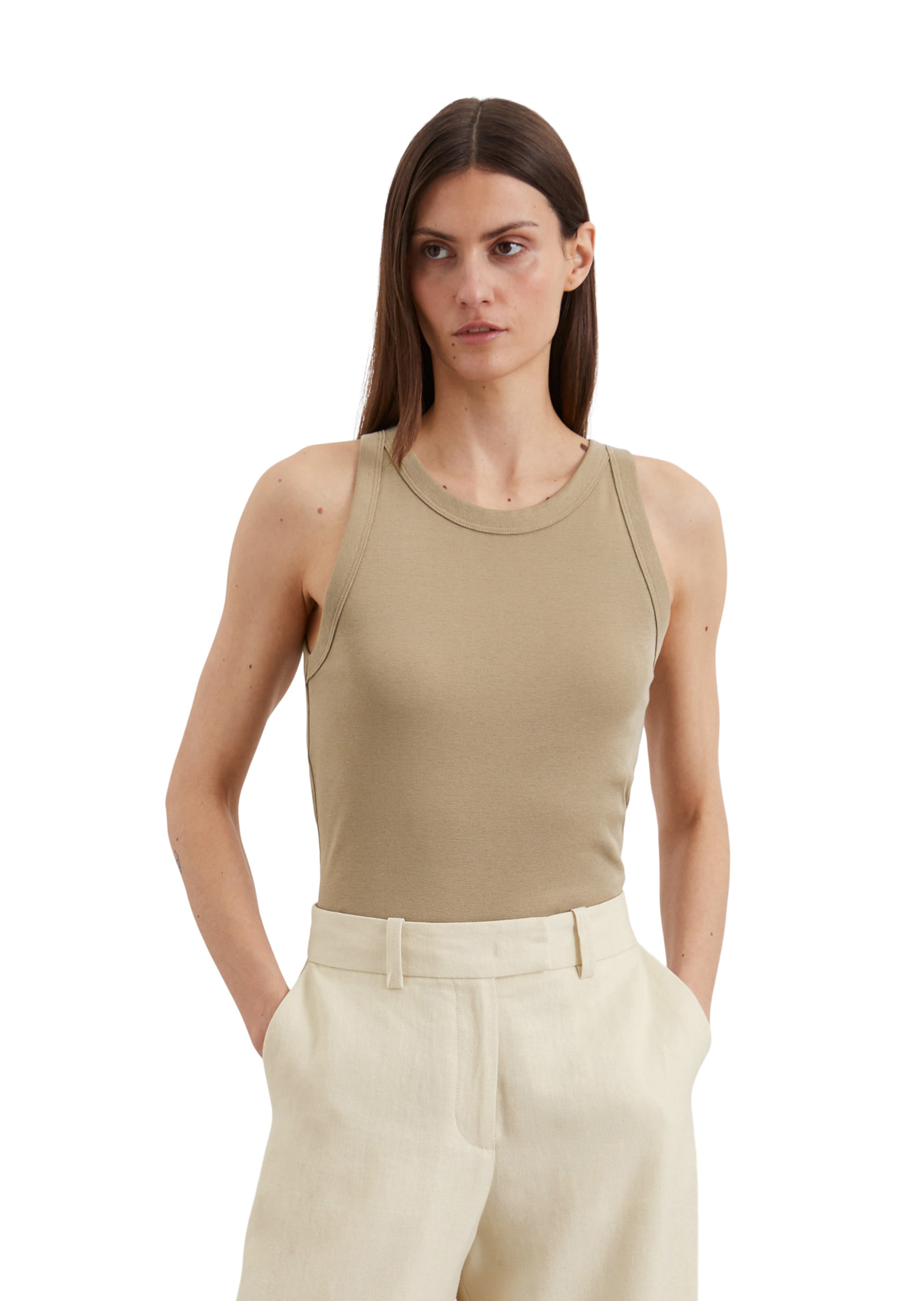 Haut Marc O'Polo en beige : devant