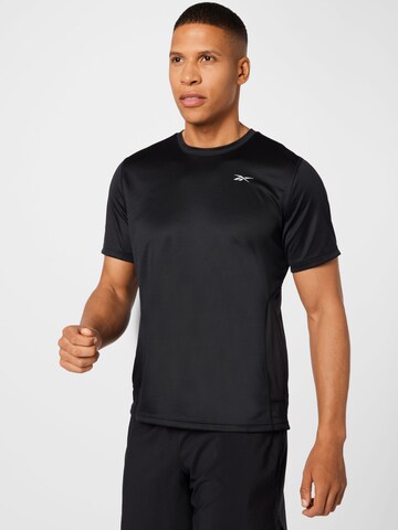 Reebok Functioneel shirt in Zwart: voorkant