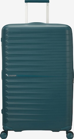 American Tourister Trolley in Blauw: voorkant