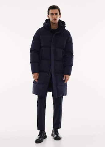 MANGO MAN Mantel  'Oslo' in Blau