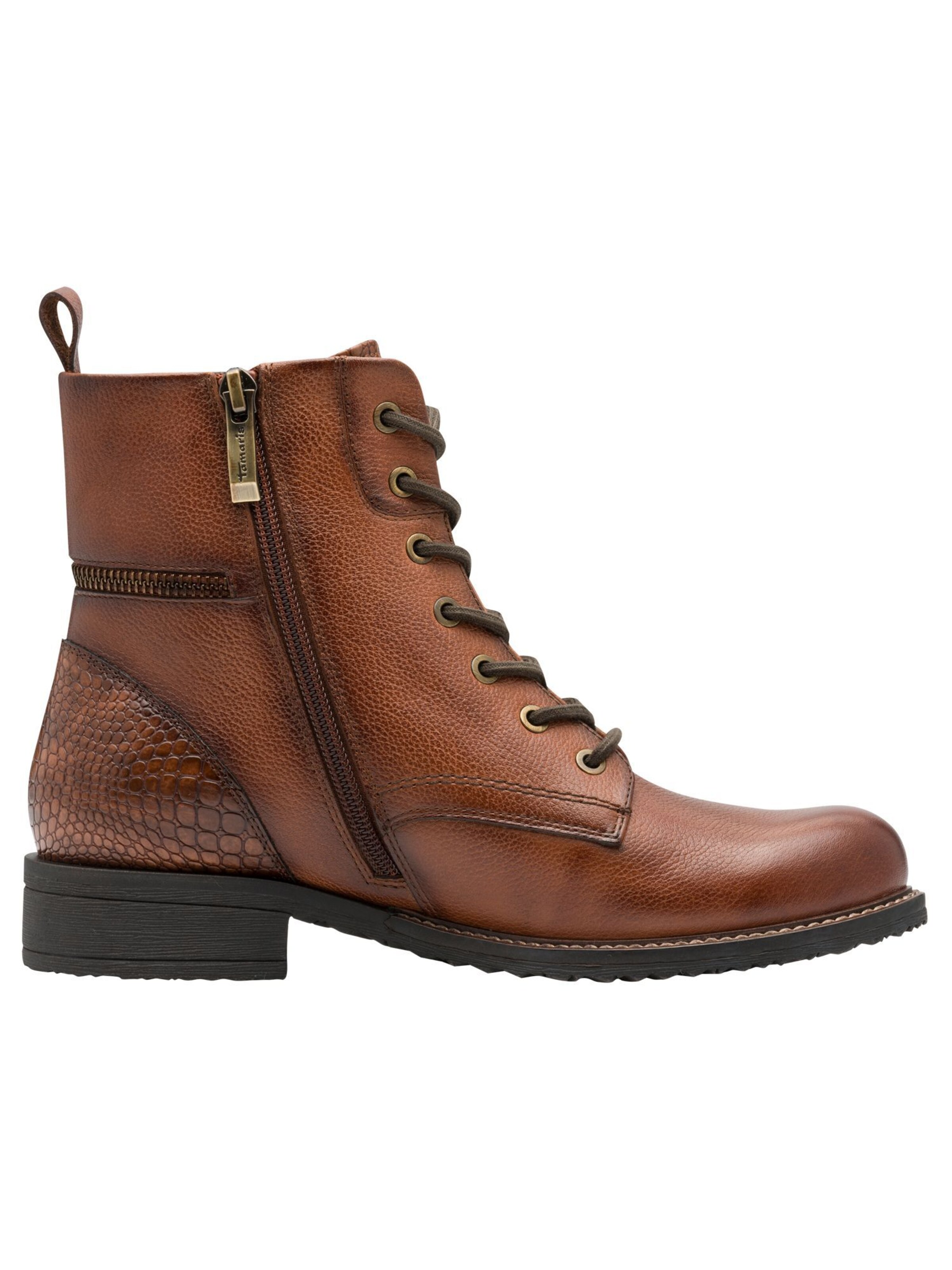 Bottines à lacets Tamaris en marron