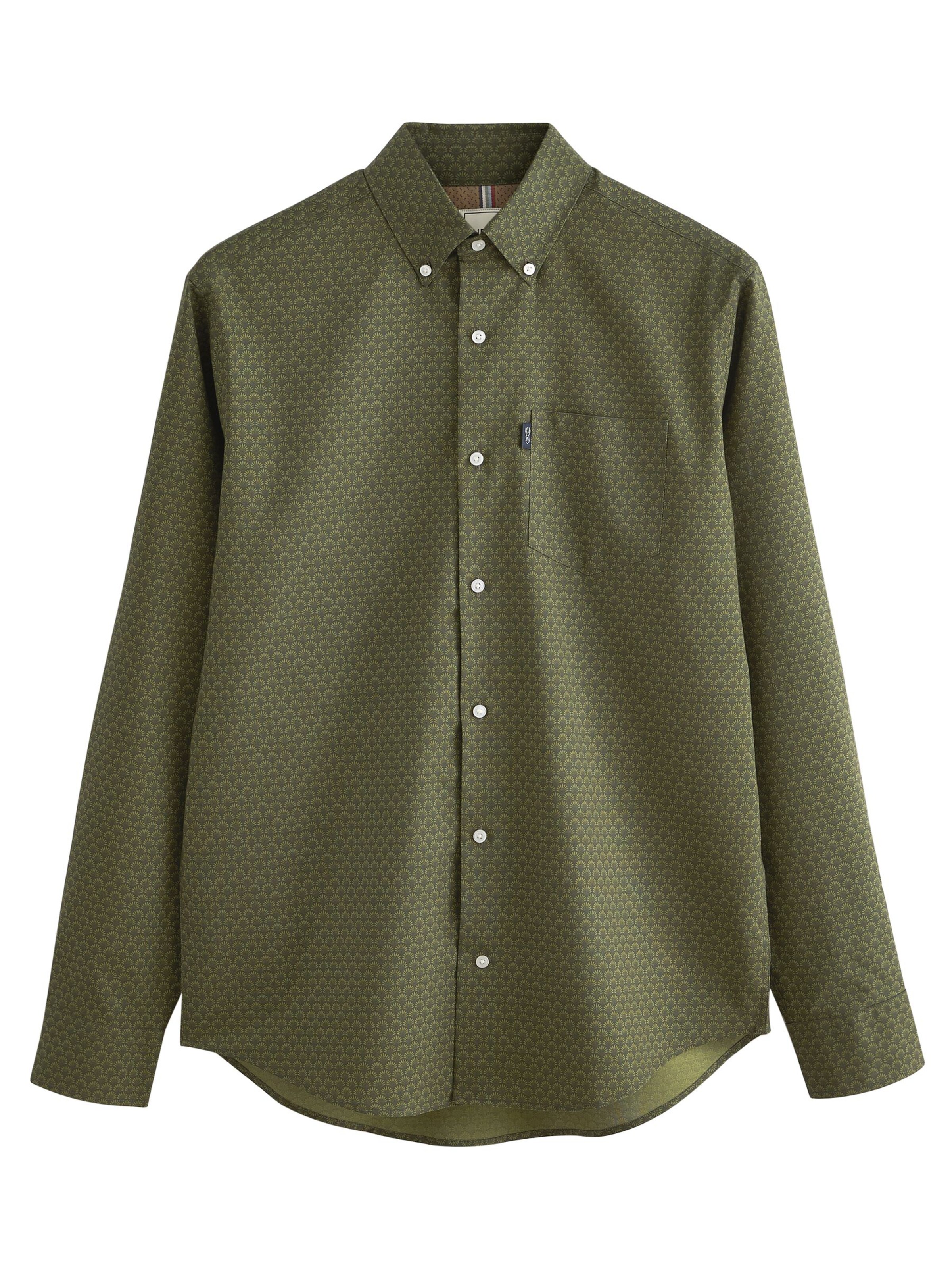 Next Средняя посадка Рубашка в Зеленый: спереди