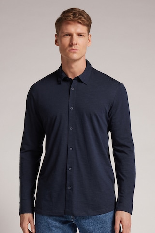 INTIMISSIMI Slim Fit Shirt in Blau: Vorderseite