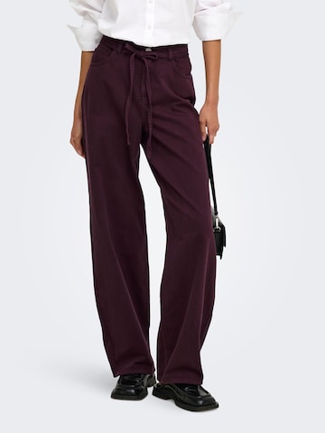 ONLY - regular Pantalón en rojo: frente