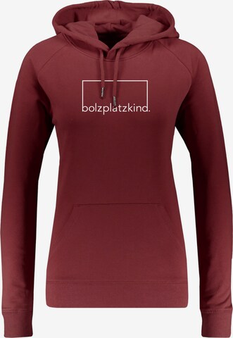 Bolzplatzkind Sweatshirt in Red: front