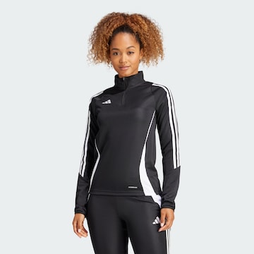 Sweat de sport 'Tiro 24' ADIDAS PERFORMANCE en noir : devant