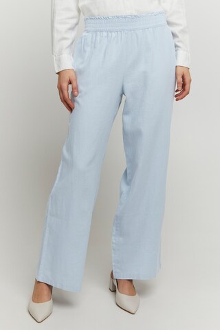 b.young Wide leg Broek 'FALAKKA' in Blauw: voorkant