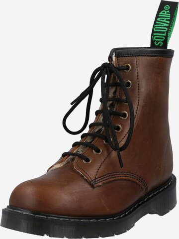 Solovair Lace-Up Boots in Brown: front