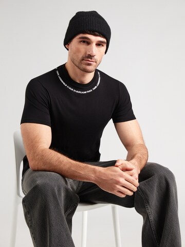 Tricou de la Karl Lagerfeld pe negru: față