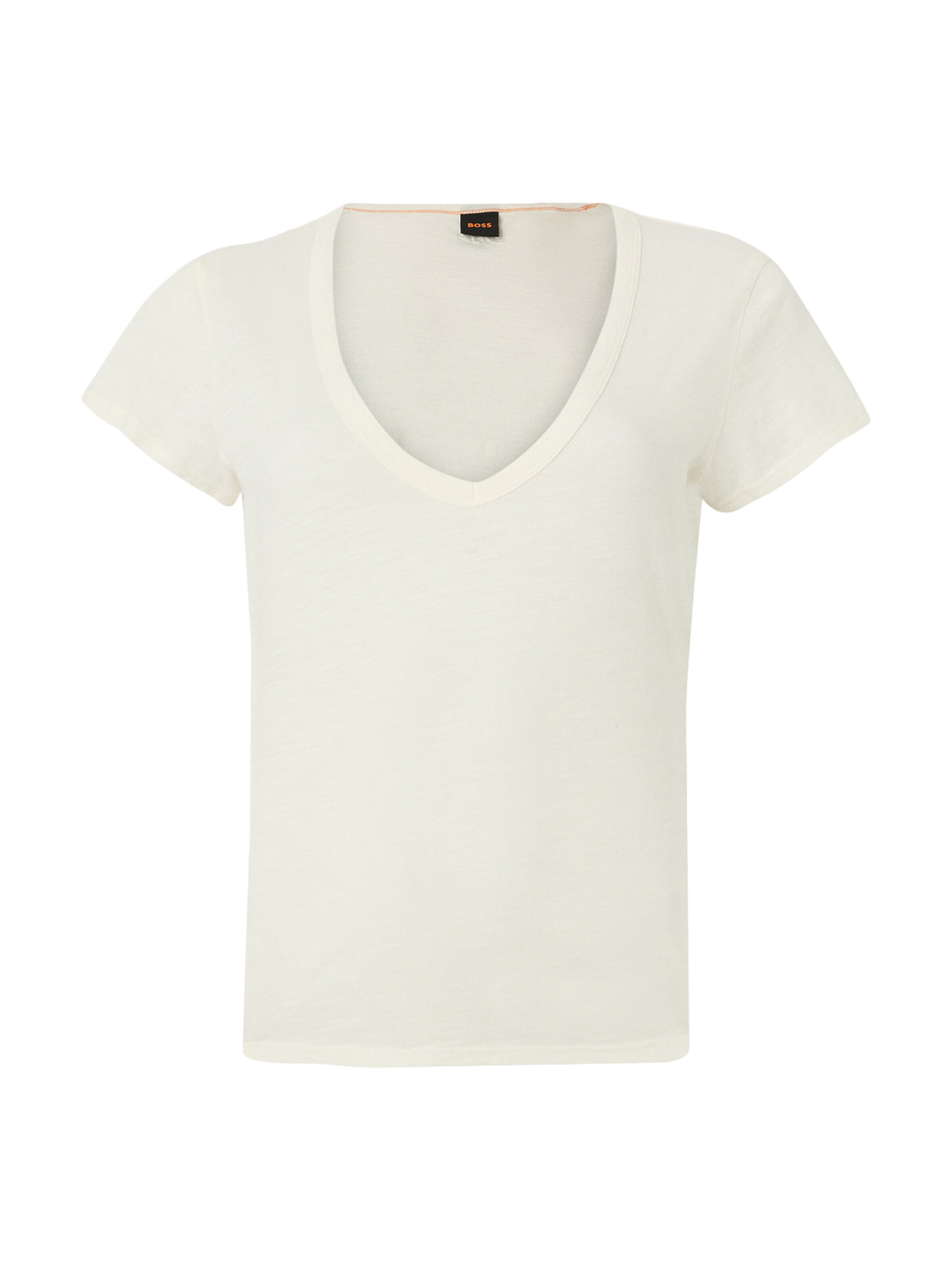 T-shirt 'C_Eslane_5' BOSS en blanc : devant