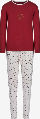 Skiny Pajamas in Red: front