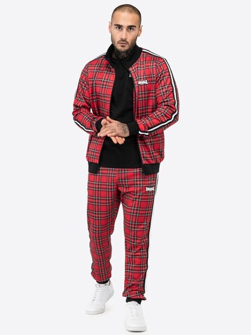 sarkans LONSDALE Treniņtērps 'ROYAL STEWART'