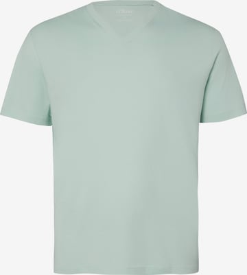 s.Oliver Men Big Sizes Shirt in Green: front