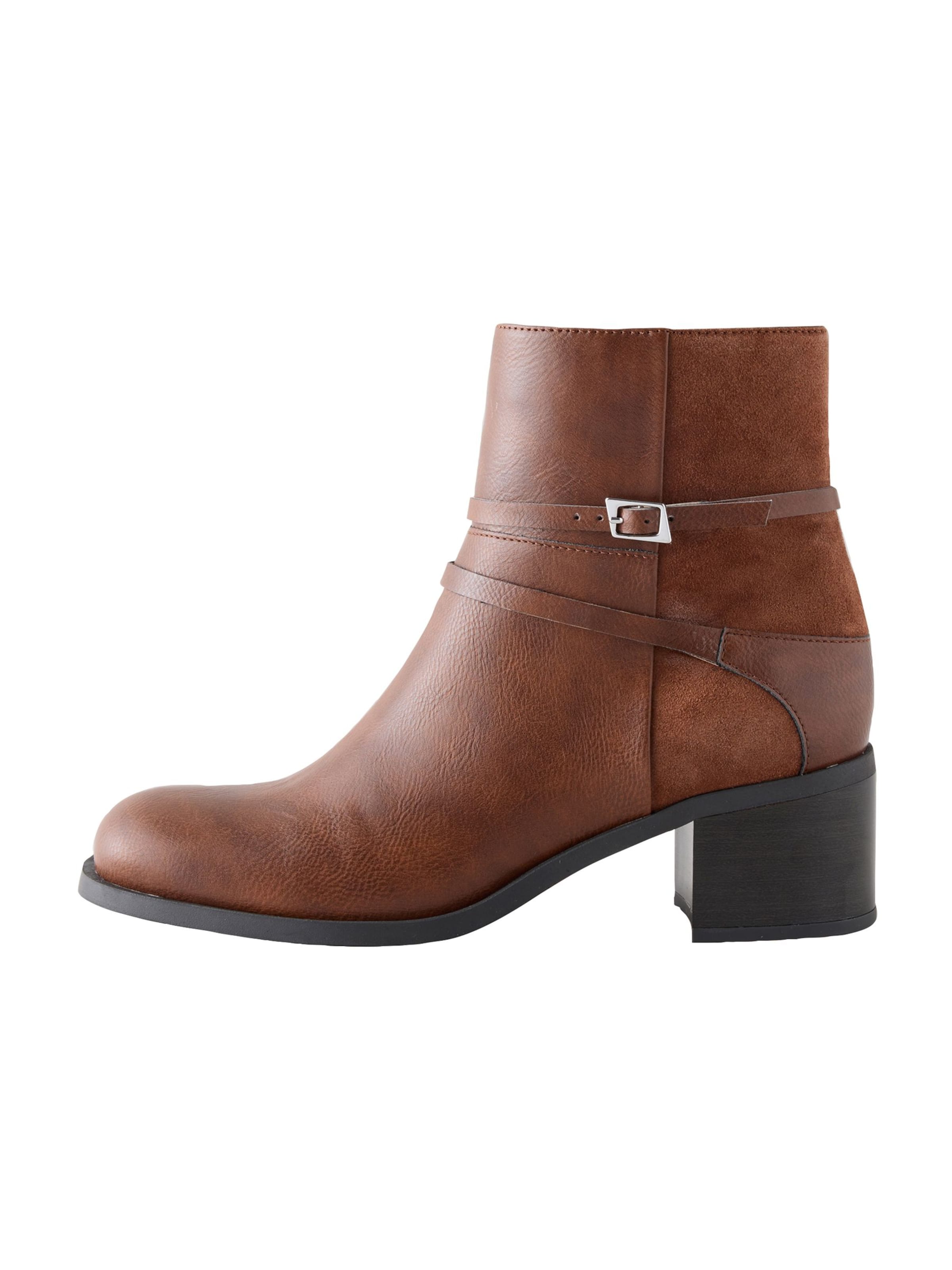 Next Enkellaarsje 'Forever Comfort' in Bruin: voorkant