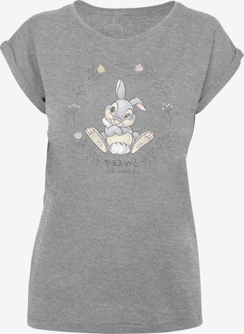 F4NT4STIC T-Shirt 'Disney Klopfer Thumper Sweet As Can Be' in Grau: predná strana