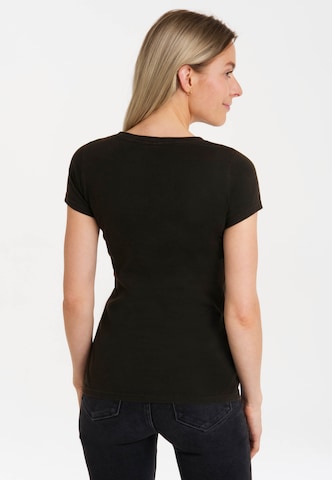 LOGOSHIRT Shirt 'Maus' in Black