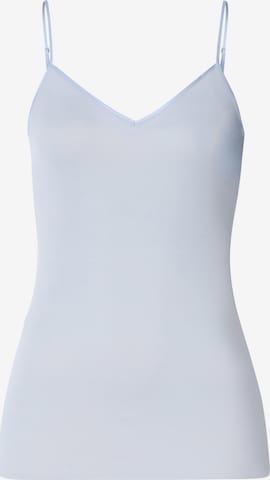 Hanro Spaghettitop ' Cotton Seamless ' in Blau: Vorderseite