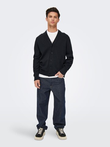 Only & Sons Cardigan 'Lee' i blå