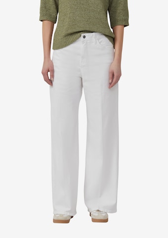 s.Oliver Wide Leg Farkut 'Suri' värissä valkoinen: etupuoli