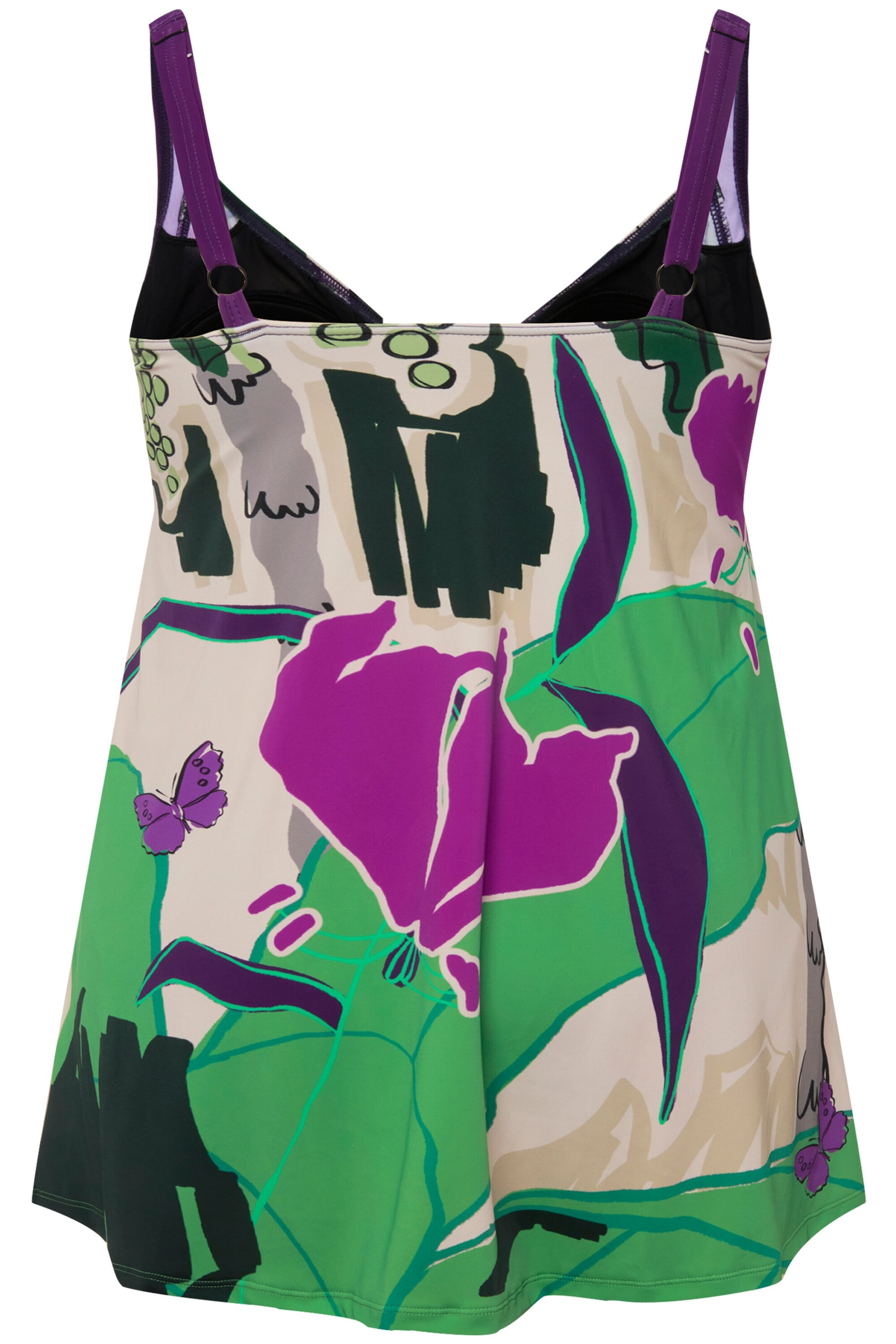 Ulla Popken Bustier Badpak in Gemengde kleuren