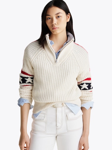 TOMMY HILFIGER Trui in Wit: voorkant