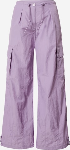 Tally Weijl - Loosefit Pantalón cargo en lila: frente