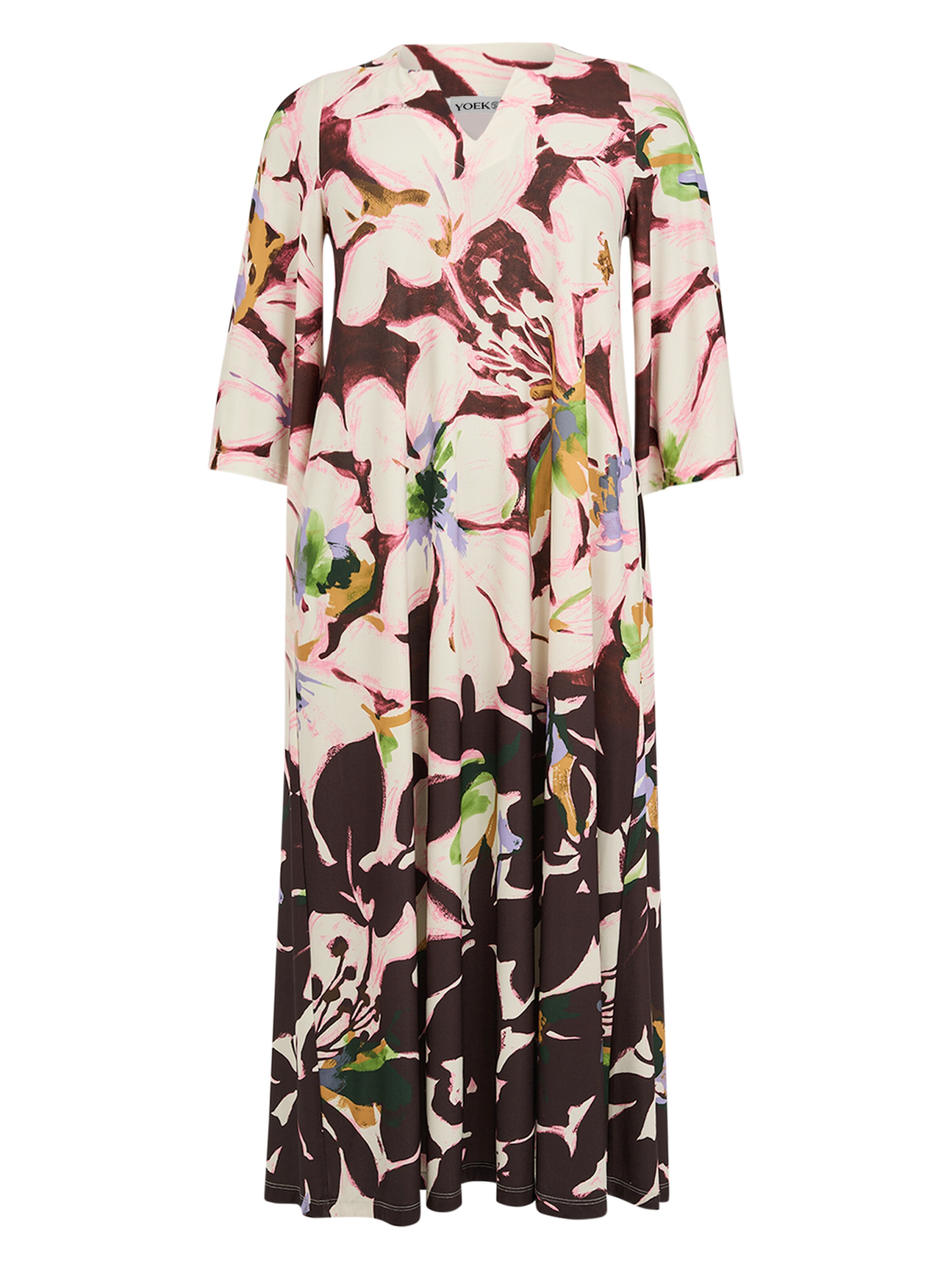 Robe YOEK en mélange de couleurs : devant