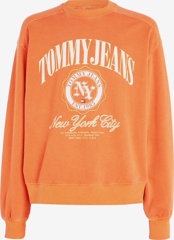 Tommy Jeans Sweatshirt in Orange: front