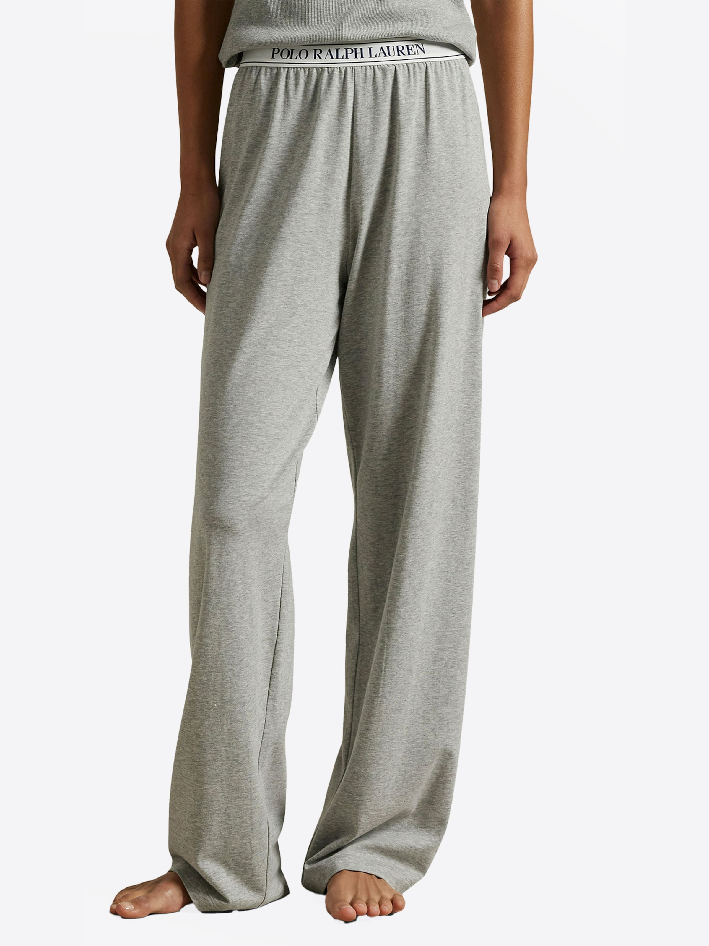 Polo Ralph Lauren Pyjamabroek ' Polo Essentials ' in Grijs: voorkant