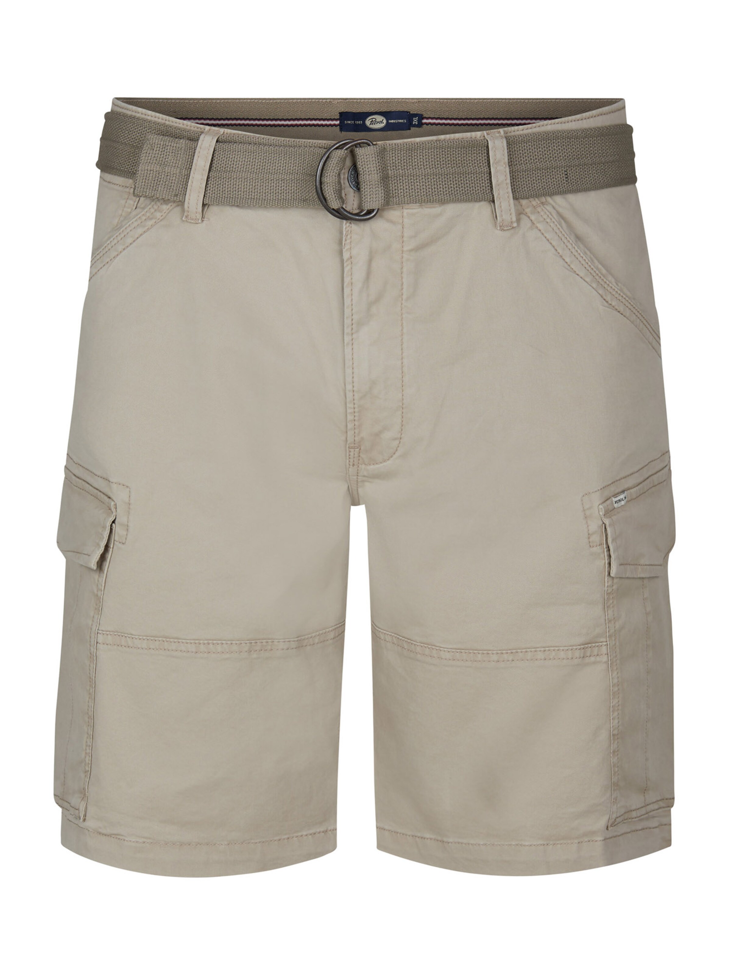 Petrol Industries - regular Pantalón cargo en beige: frente