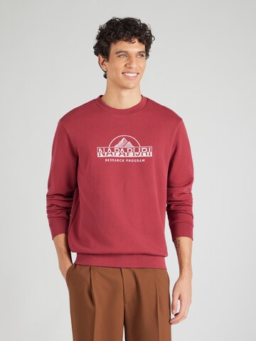 NAPAPIJRI - Sweatshirt 'BANDIR' em vermelho: frente